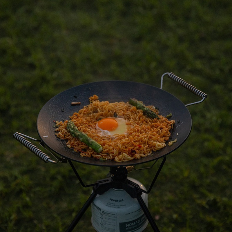 Camping Cooking Plate - CAMPINGMOON GRW-45F Large 3-Ply Steel Non-Stick