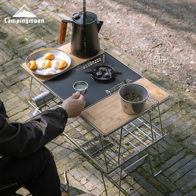 Camping Cooking Rack - CK-3650-T38 CAMPINGMOON-ITG Tea Table Board, Portable
