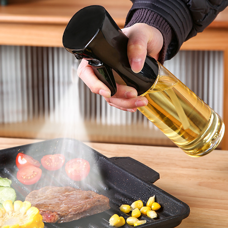 Camping Cooking Oil Container - 300mL Oil Empty Bottle 2in1 Sprayer
