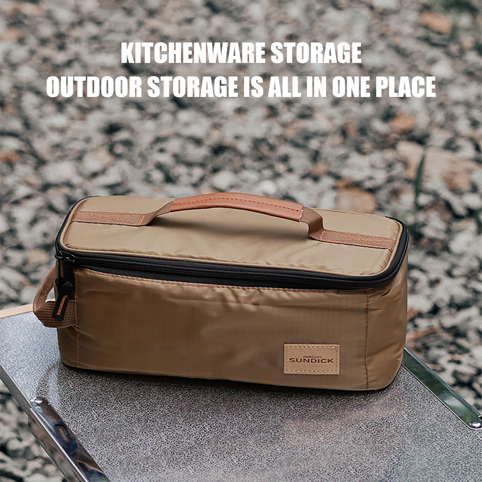 Camping Cooking Rack - Outdoor Camping Storage Organizer Tote, Portable