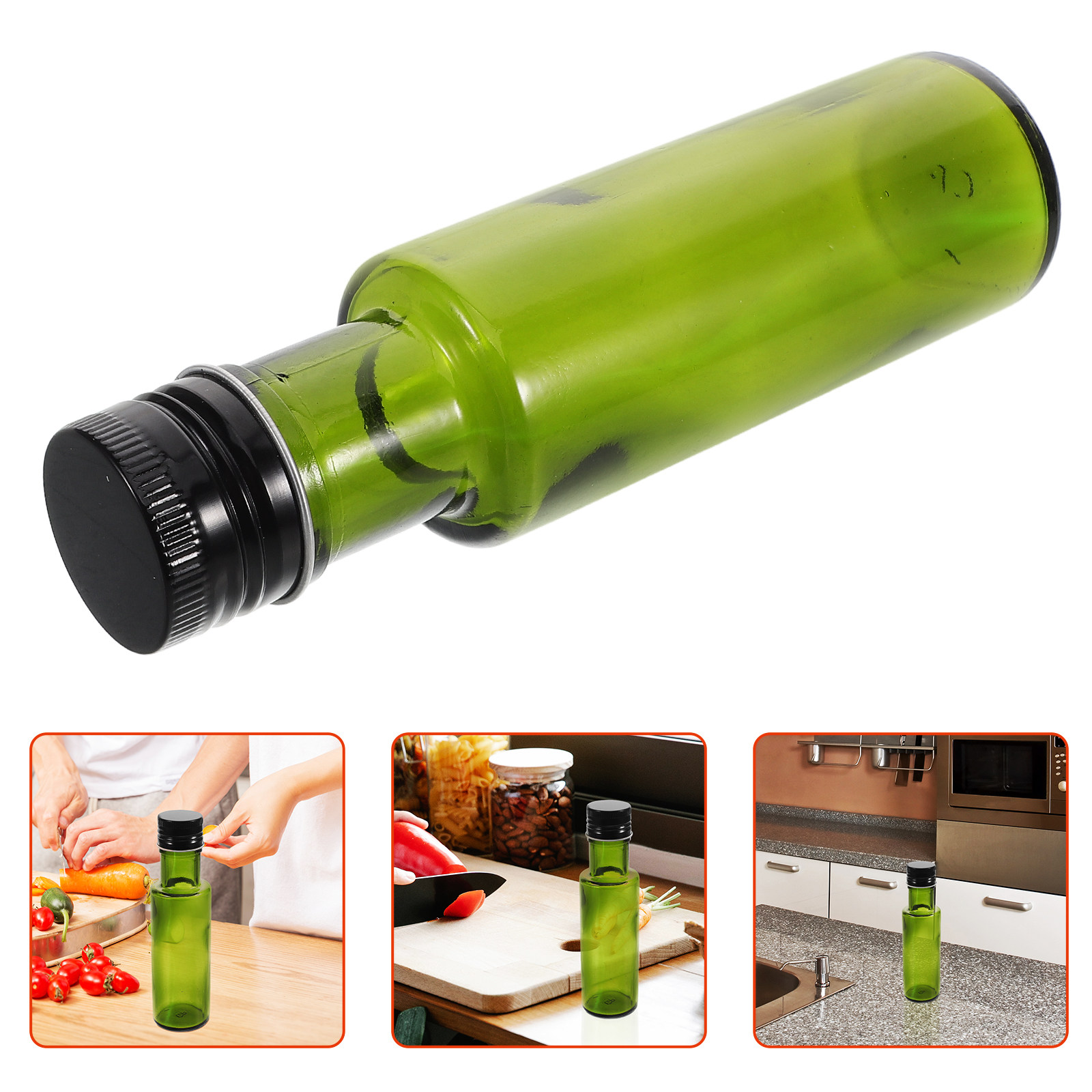 Camping Cooking Oil Container - Airtight Sealed Lid Glass Olive Oil