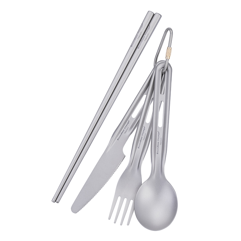 Camping No Cooking Meals - Boundless Voyage Ultralight Titanium Cooking Set