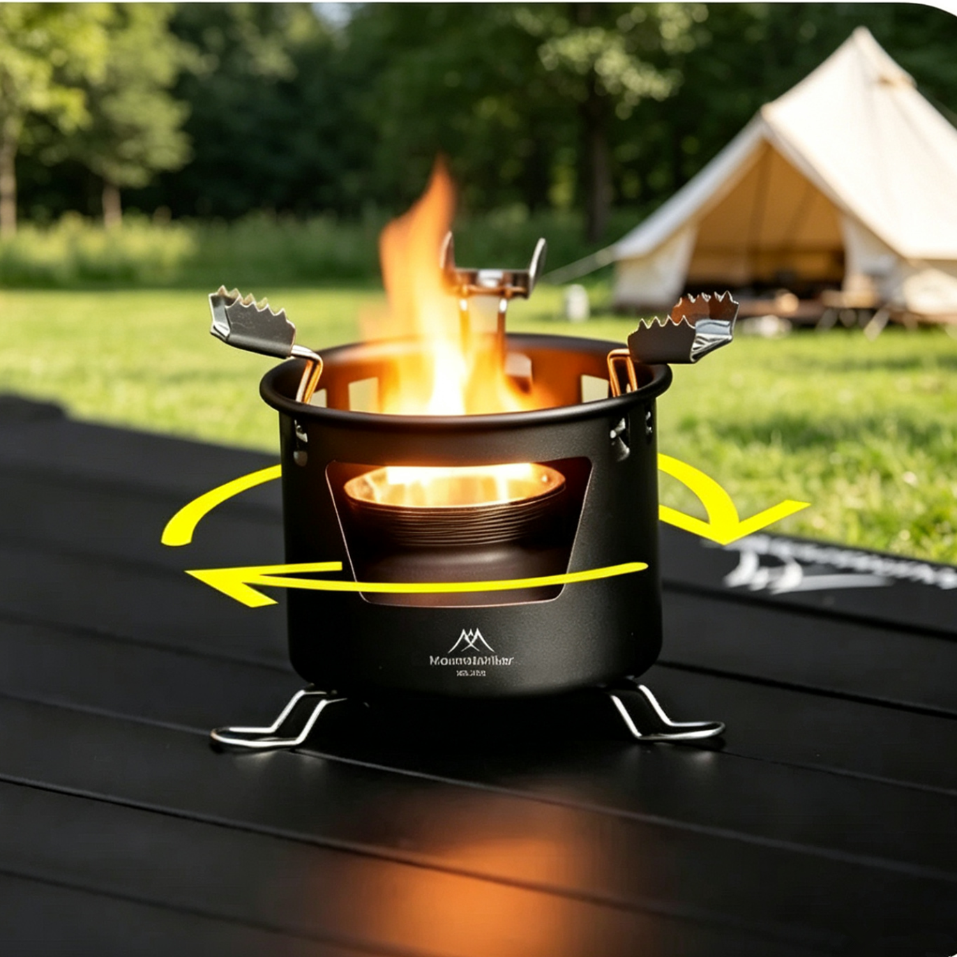 Mountainhiker Outdoor Camping  - đánh giá và giá Camping Cooking On Fire