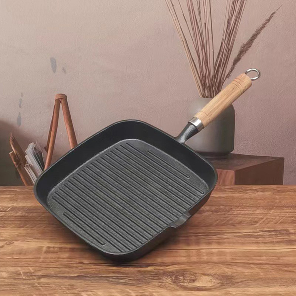 Cast Iron Skillet Steak Pan wi - đánh giá và giá Campfire Cooking Anime