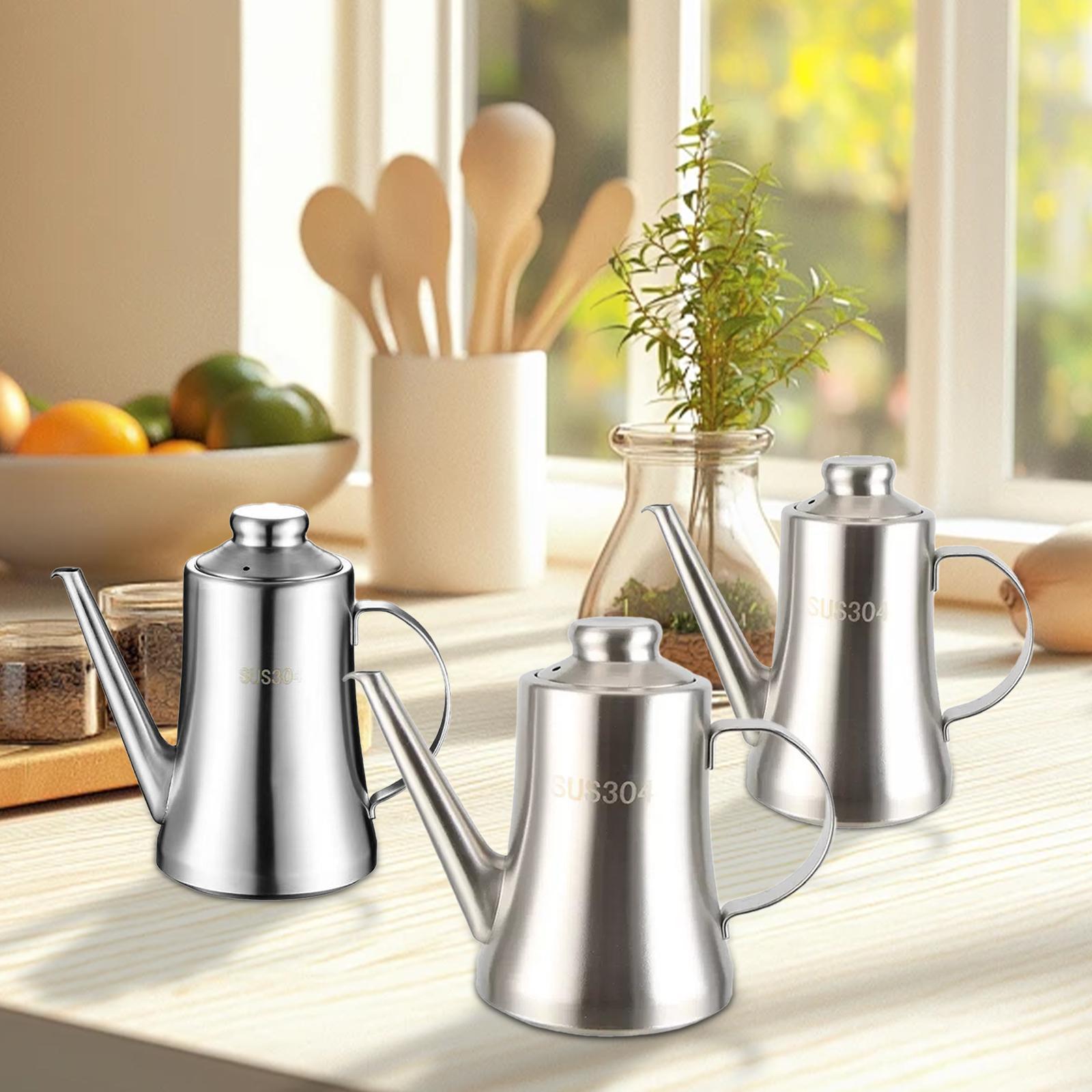 Stainless Steel Oil Pot with F - đánh giá và giá Camping Cooking Oil Container