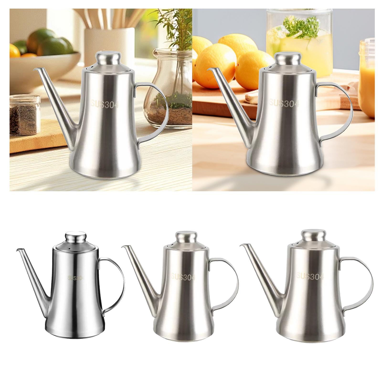 Stainless Steel Oil Pot with F - đánh giá và giá Camping Cooking Oil Container