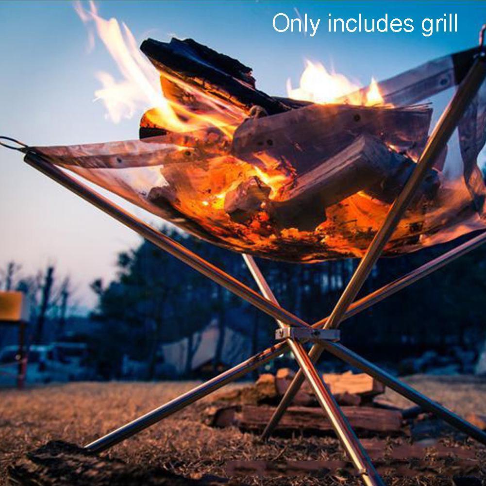 Portable Fire Pit Durable Outd - đánh giá và giá Camping Cooking Grate