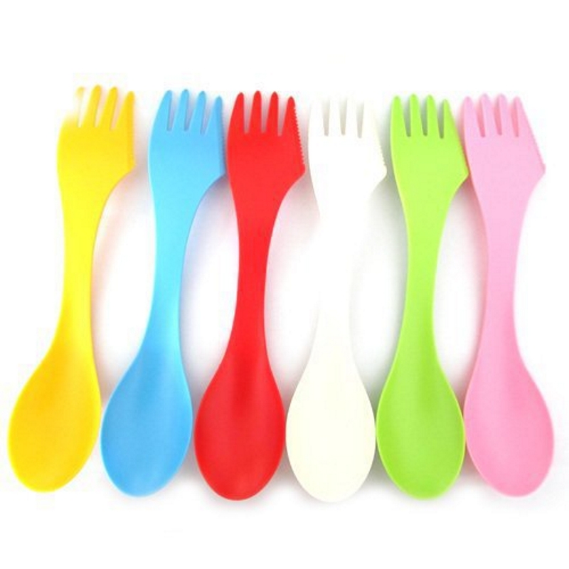 6PCS 3-in-1 Camp Utensils Set  - đánh giá và giá Camping Cooking Cutlery Set