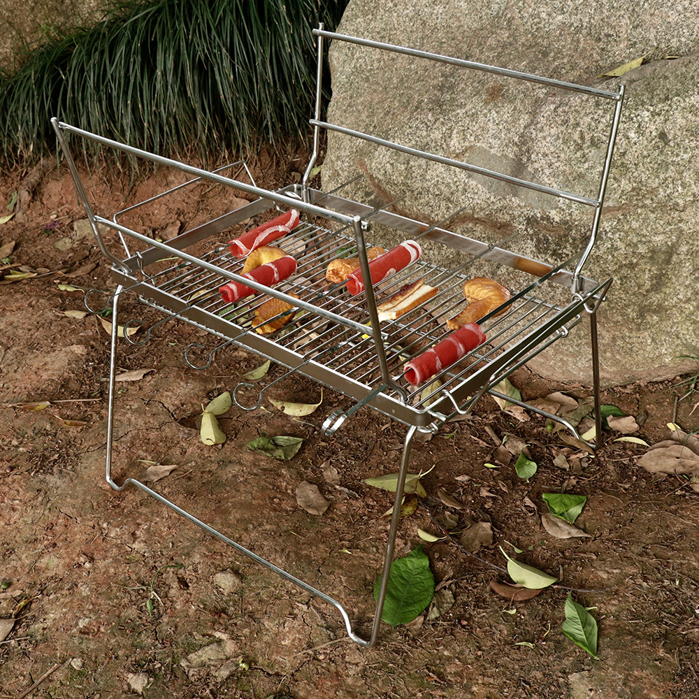 Folding Barbecue Grill Camping - đánh giá và giá Camp Grill Portable Folding