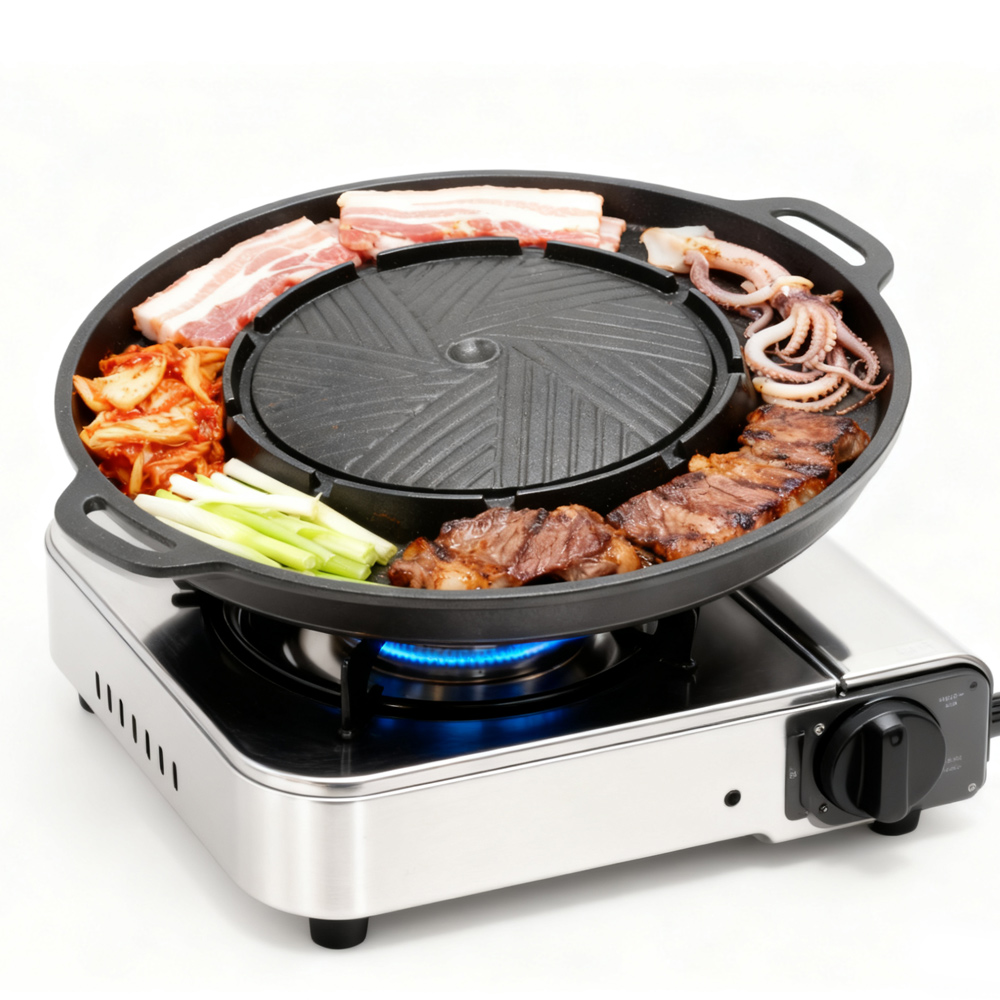 KOSUN Korean BBQ Grill Pan 2 i - đánh giá và giá Camping Cooking Plate