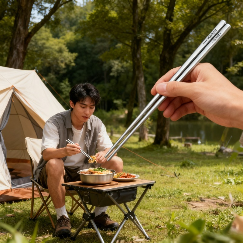 Durable Portable Titanium Chop - đánh giá và giá Camping No Cooking Meals