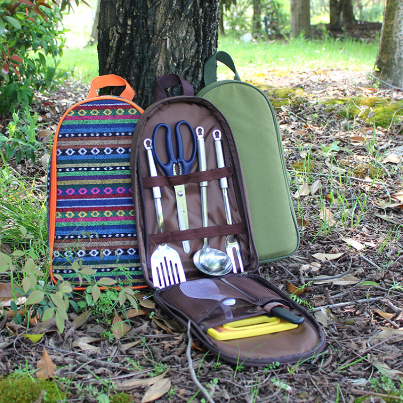 7pcs Camping Kitchen Utensil S - đánh giá và giá Camping Cooking Cutlery Set