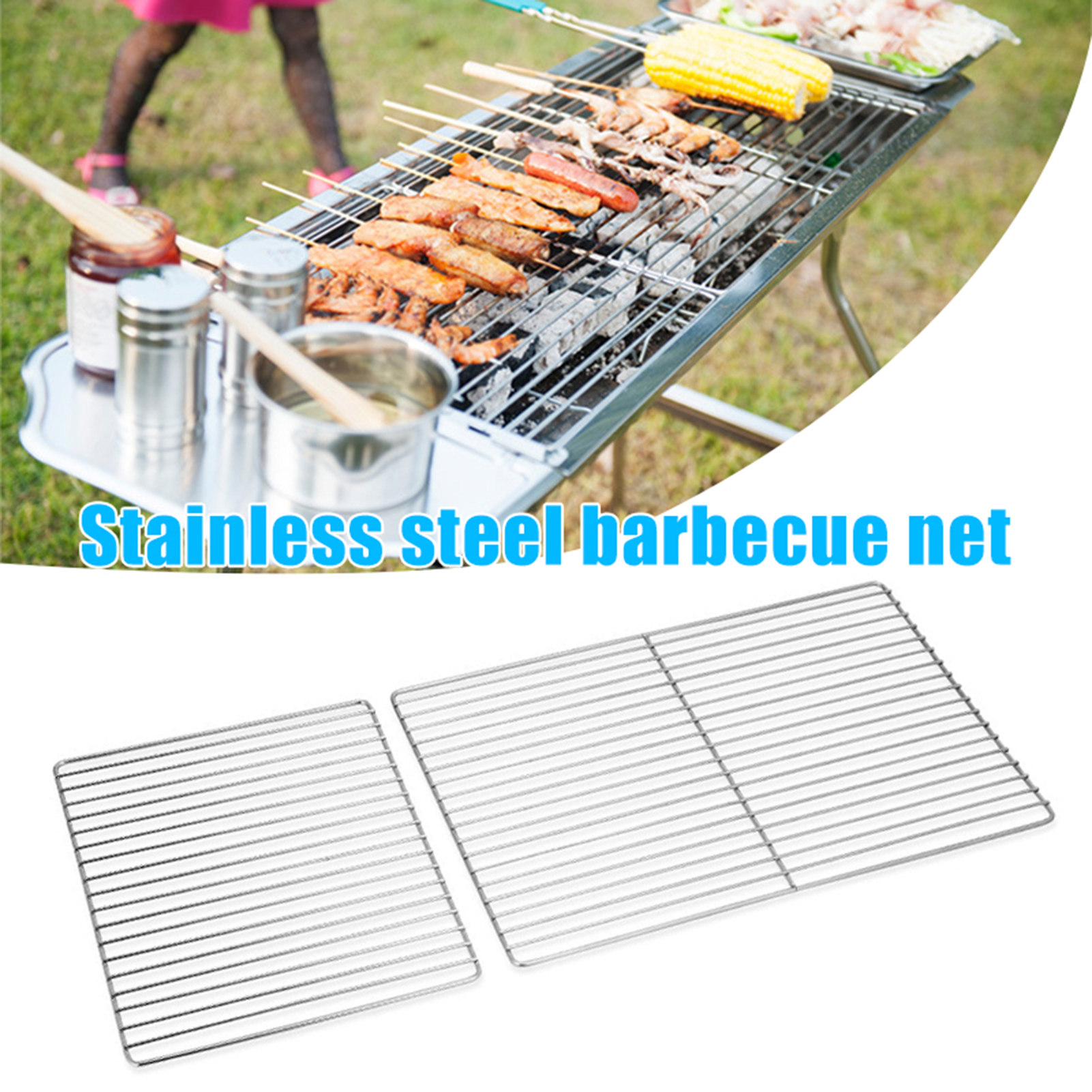 Stainless Steel BBQ Grill Grid - đánh giá và giá Camping Cooking Grate