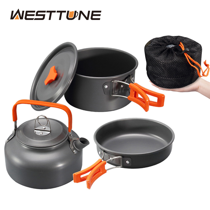 WESTTUNE Camping Cookware Kit  - đánh giá và giá Campfire Cooking Anime