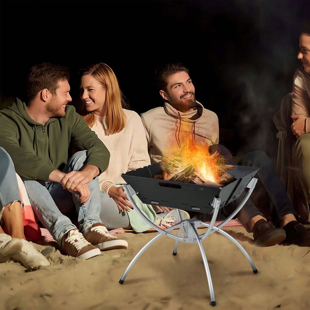 3In1 Portable Charcoal Grill F - đánh giá và giá Camp Grill Portable Folding