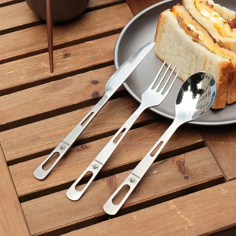 HWZBBEN Titanium Fork Spoon Kn - đánh giá và giá Camping Cooking Cutlery Set