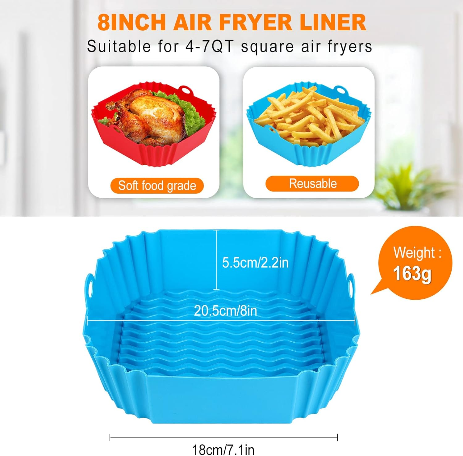 Square Silicone Air Fryer Mats - đánh giá và giá Camping Cooking Mat