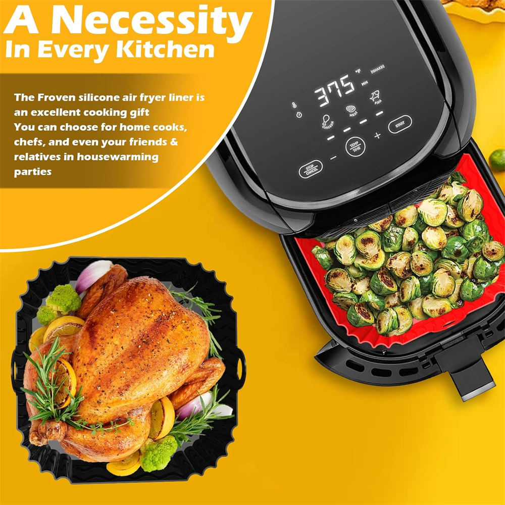 Square Silicone Air Fryer Mats - đánh giá và giá Camping Cooking Mat