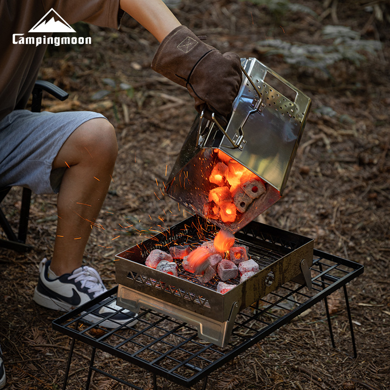 MT-18 Stainless Steel Hiking F - đánh giá và giá Camp Grill Portable Folding