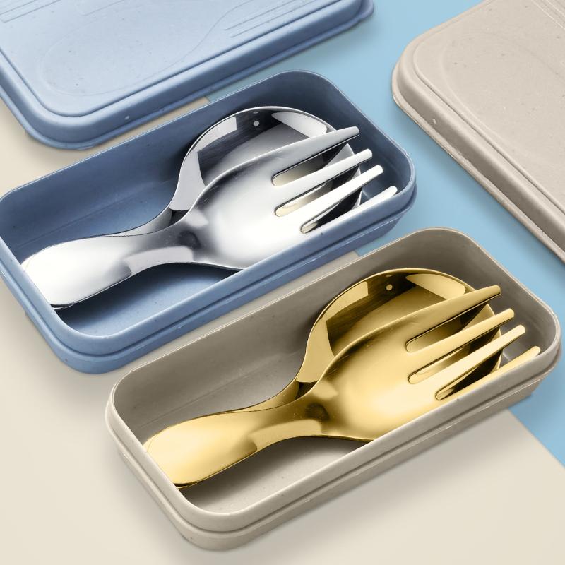 Stainless Steel Tableware Set  - đánh giá và giá Camping Cooking Cutlery Set