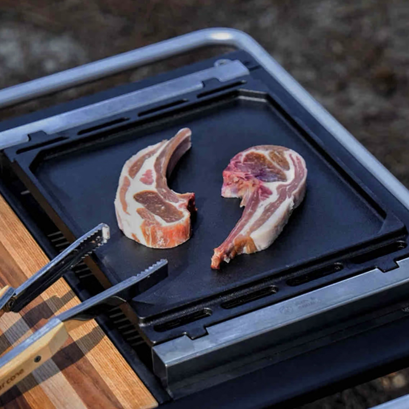 Outdoor Barbecue Grill Plate f - đánh giá và giá Camping Cooking Plate