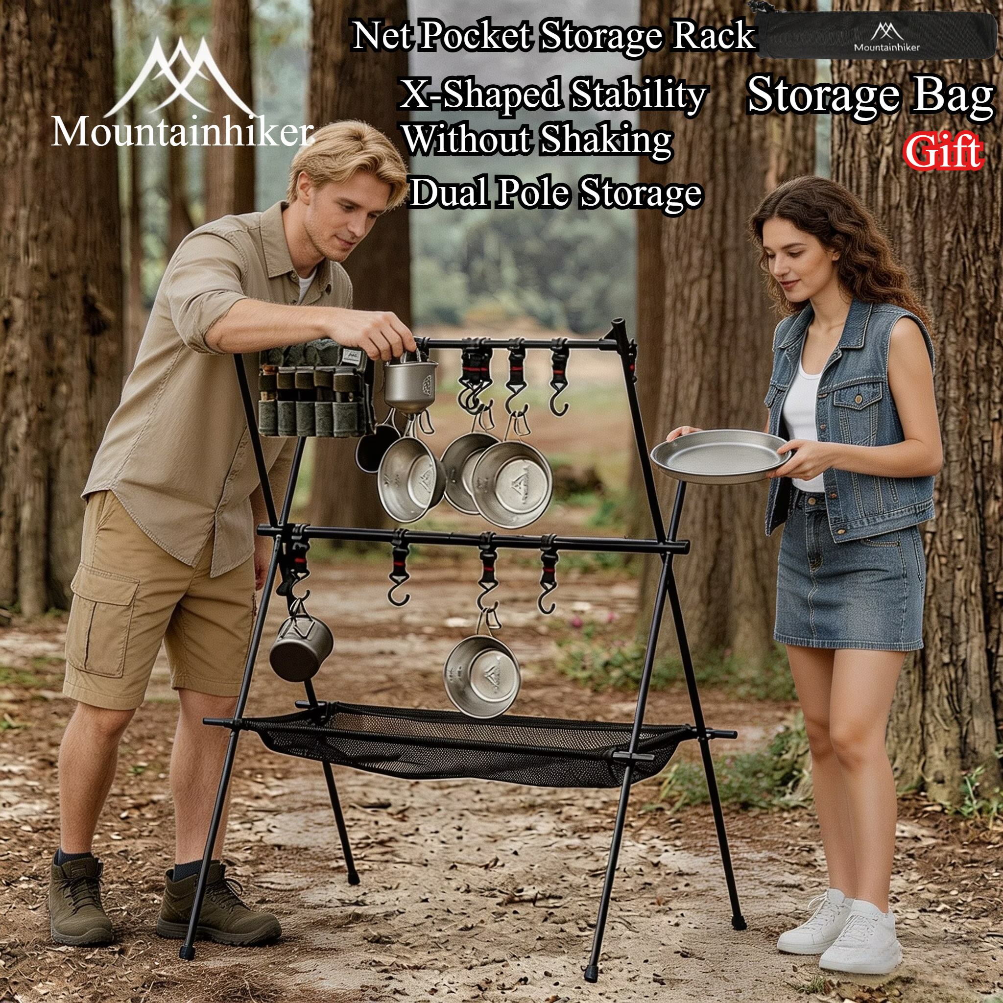 MOUNTAINHIKER Outdoor Folding  - đánh giá và giá Camping Cooking Rack