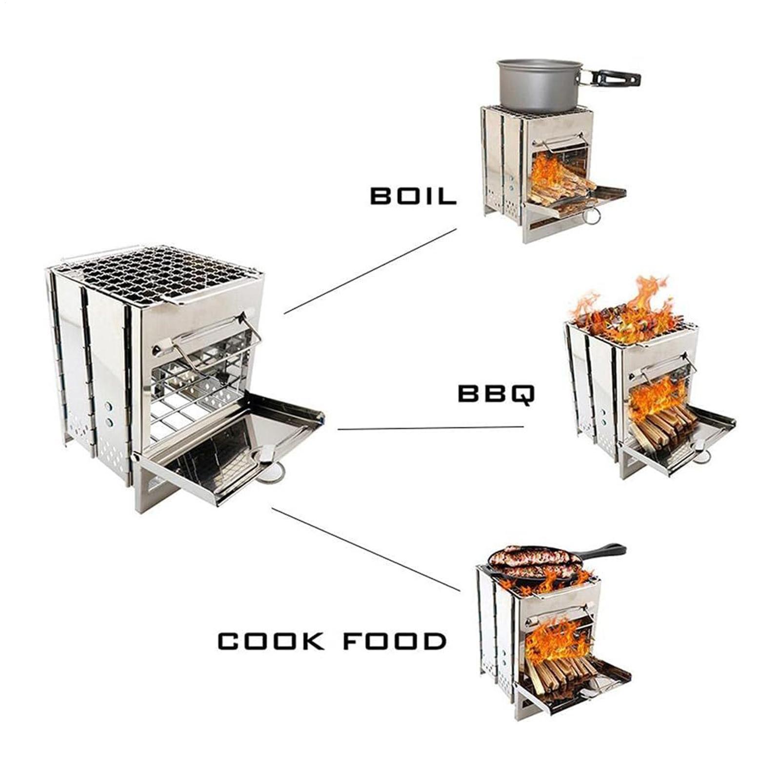 Portable Camping Stove Stainle - đánh giá và giá Camping No Cooking Meals