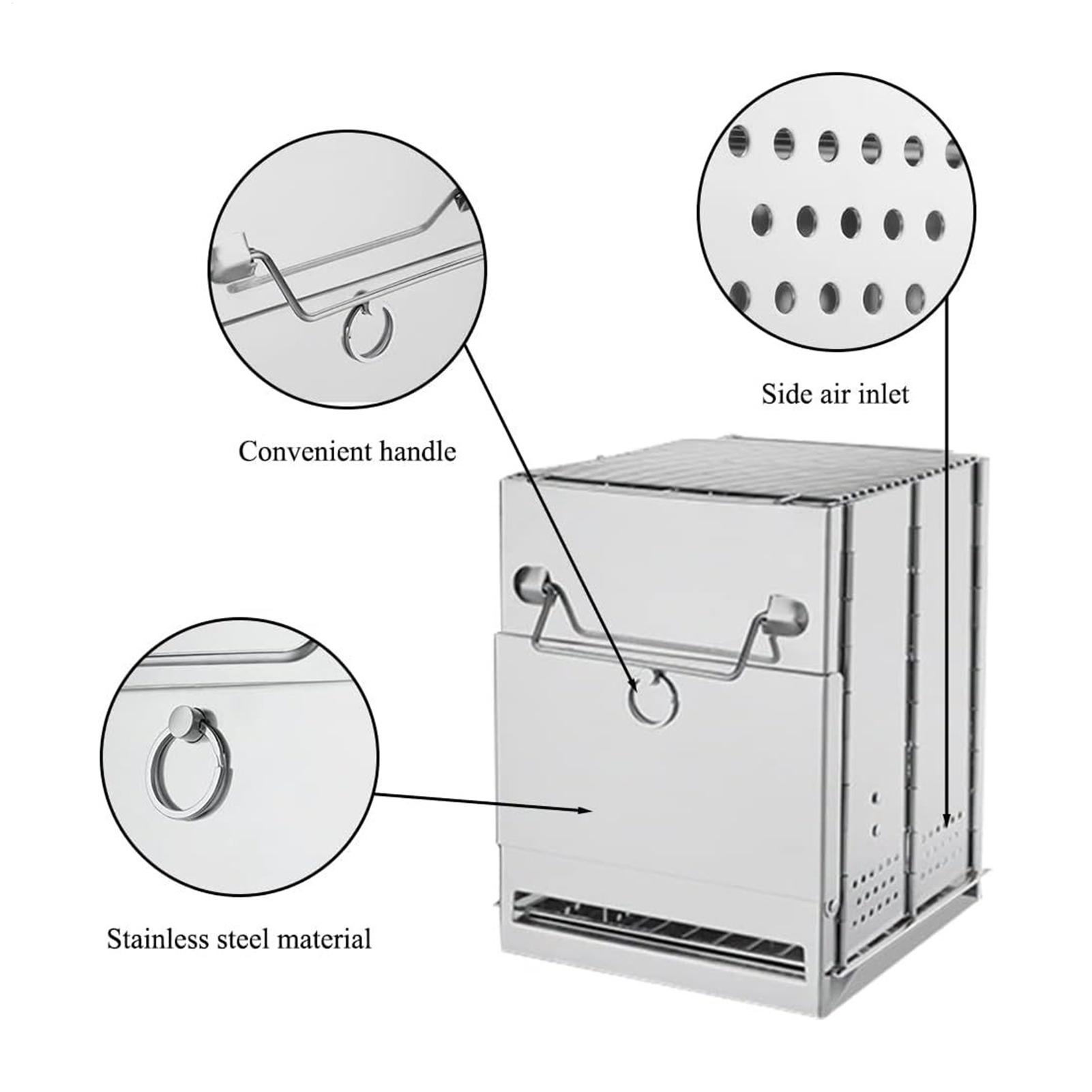 Portable Camping Stove Stainle - đánh giá và giá Camping No Cooking Meals