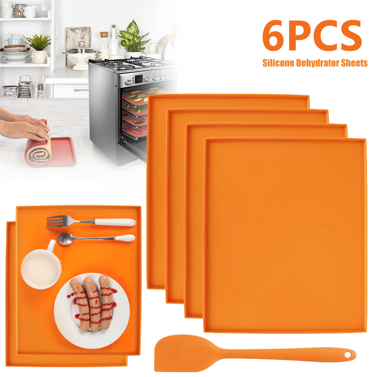 6PCS Silicone Dehydrator Sheet - đánh giá và giá Camping Cooking Mat