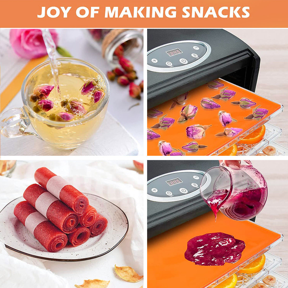 6PCS Silicone Dehydrator Sheet - đánh giá và giá Camping Cooking Mat