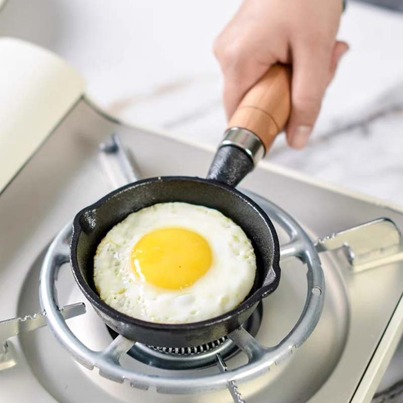 Egg Pan Cast Iron Skillet Fryi - đánh giá và giá Campfire Cooking Anime