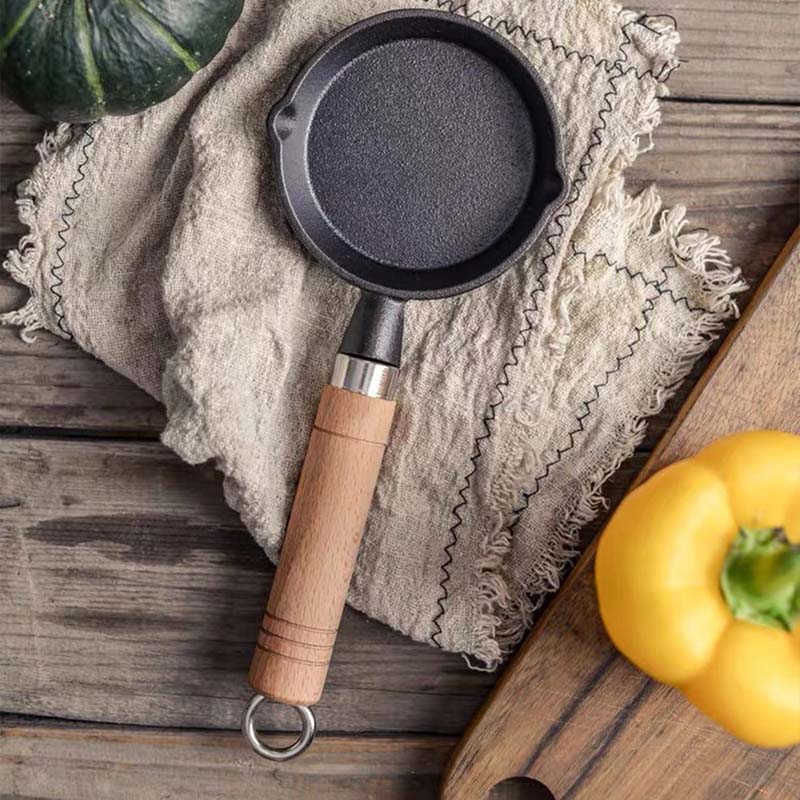 Egg Pan Cast Iron Skillet Fryi - đánh giá và giá Campfire Cooking Anime