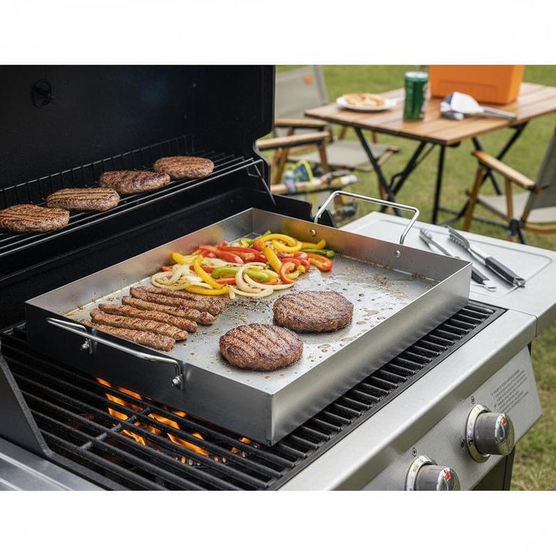 Free Shipping-Rectangular Flat - đánh giá và giá Camping Cooking Plate