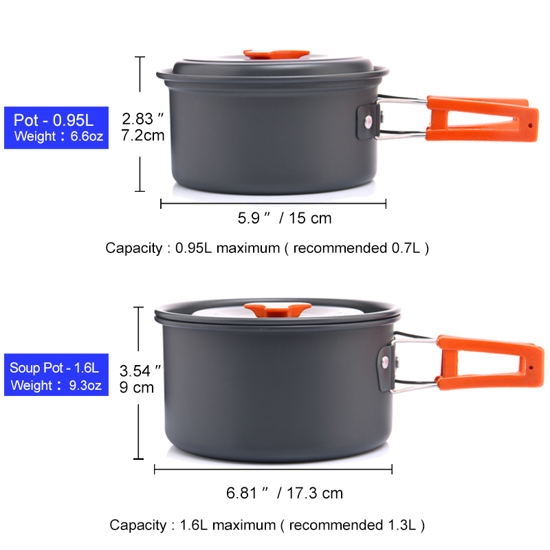 Widesea Camping Outdoor Cookwa - đánh giá và giá Camping Cooking Cutlery Set