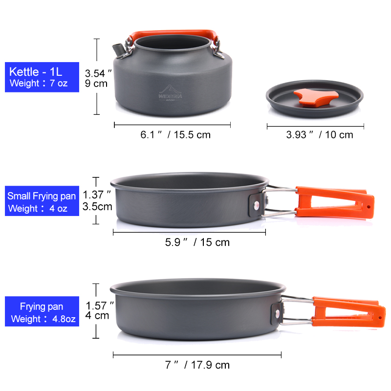 Widesea Camping Outdoor Cookwa - đánh giá và giá Camping Cooking Cutlery Set