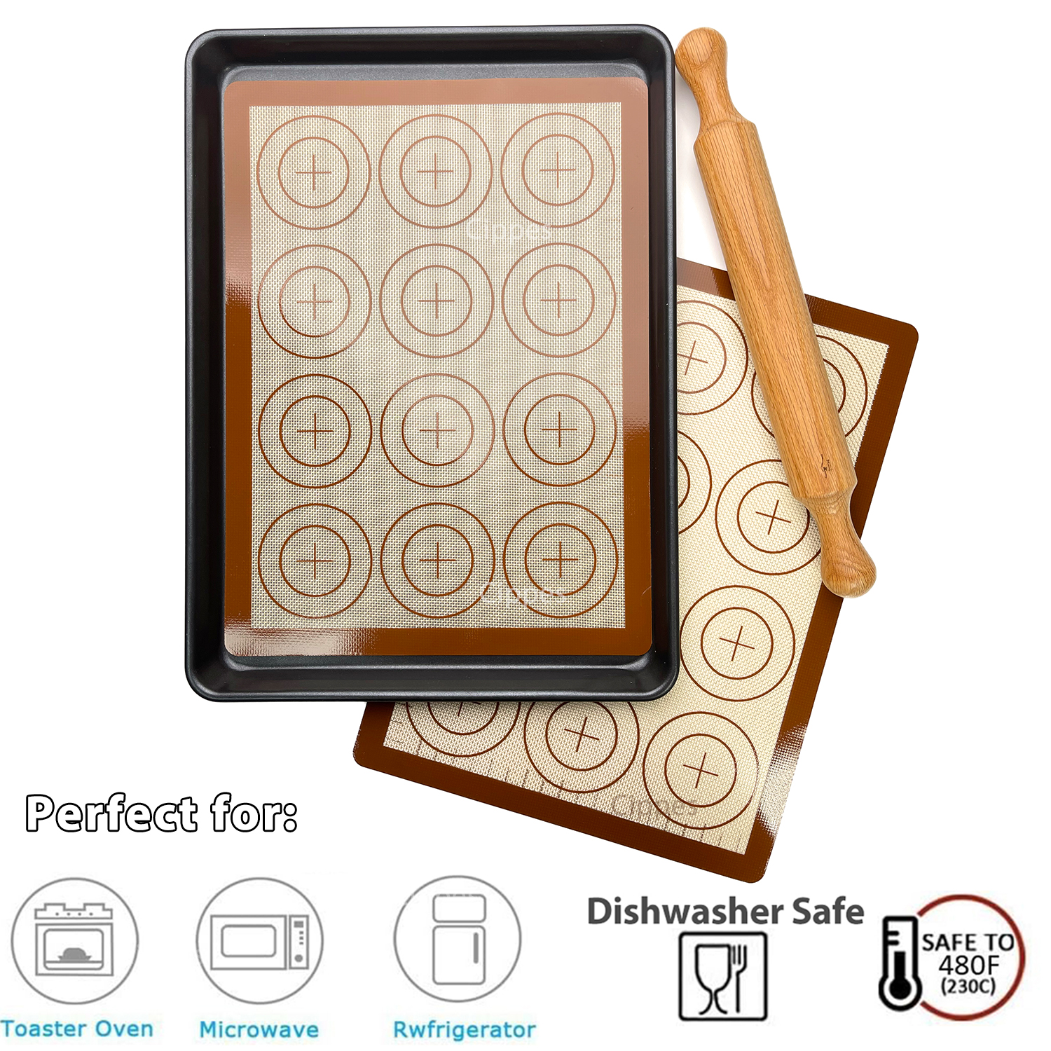 1PC Silicone Baking Mat for Ov - đánh giá và giá Camping Cooking Mat