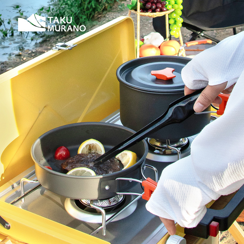 Camping Cookware Set Outdoor C - đánh giá và giá Camping Cooking Cutlery Set
