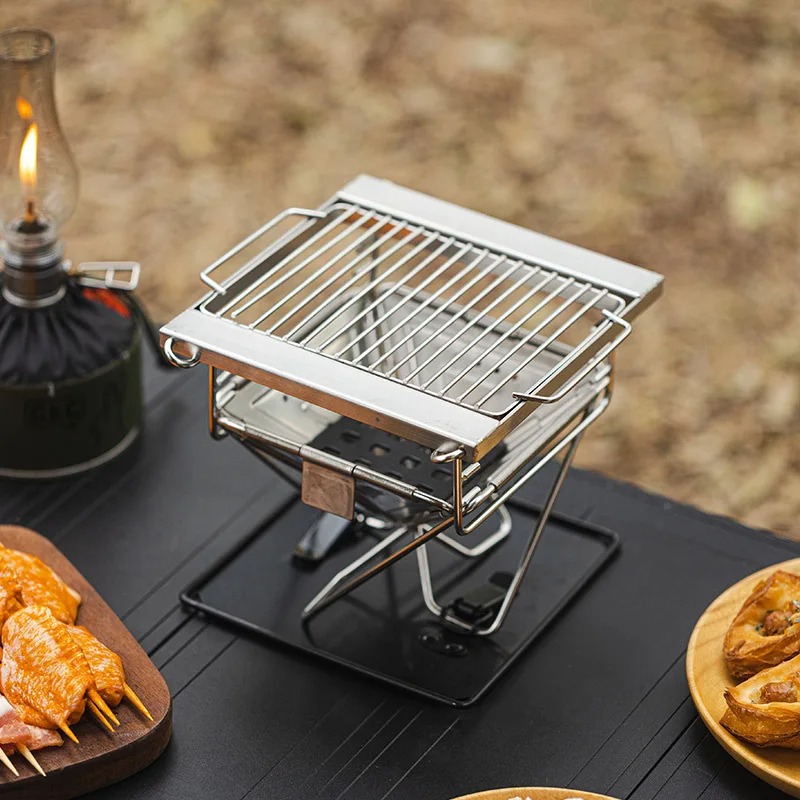 Outdoor Camping Folding Grill  - đánh giá và giá Camp Grill Portable Folding