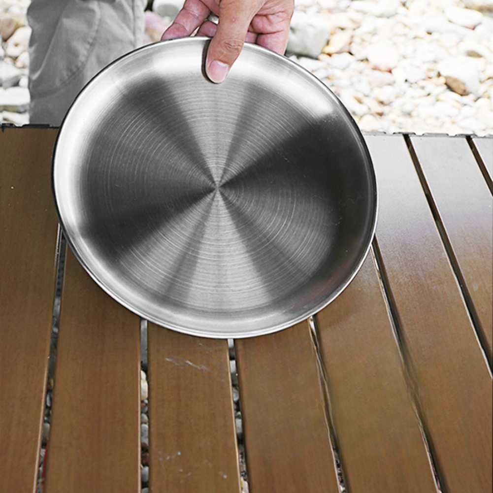 1 PCS  Stainless Steel  Plates - đánh giá và giá Camping Cooking Cutlery Set