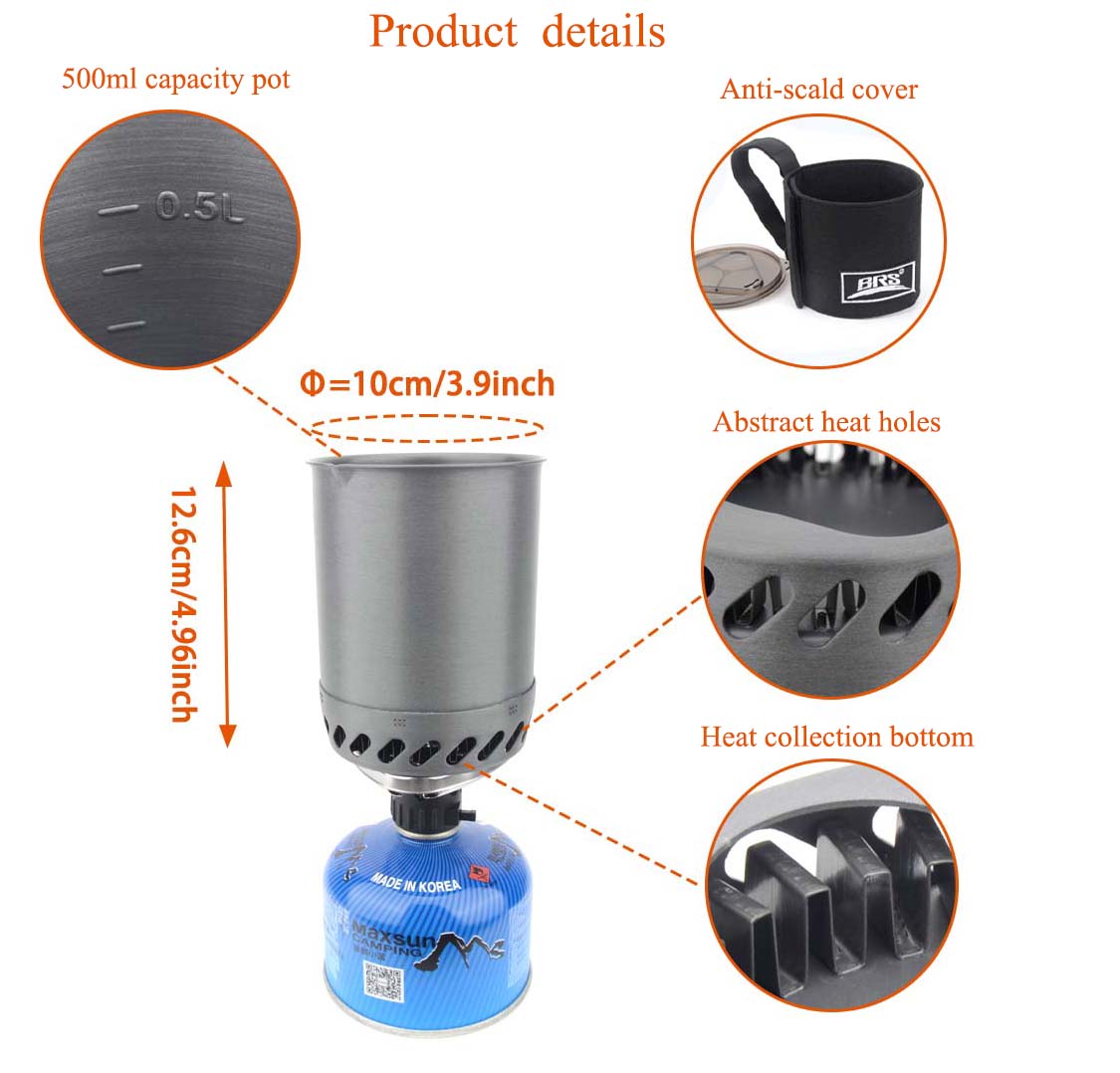 1500W BRS 61 Outdoor  Integrat - đánh giá và giá Camping Cooking Grate