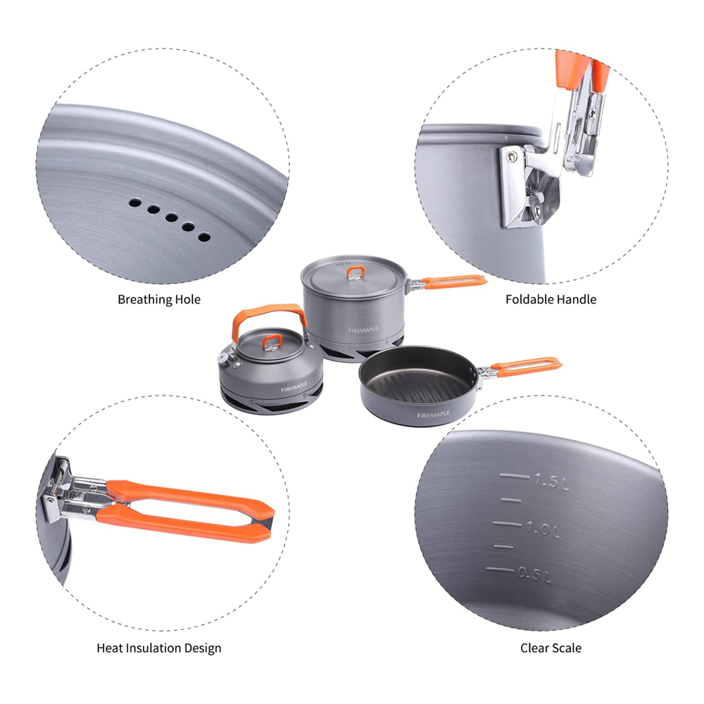 Fire Maple Camping Cookware Ut - đánh giá và giá Camping Cooking Cutlery Set