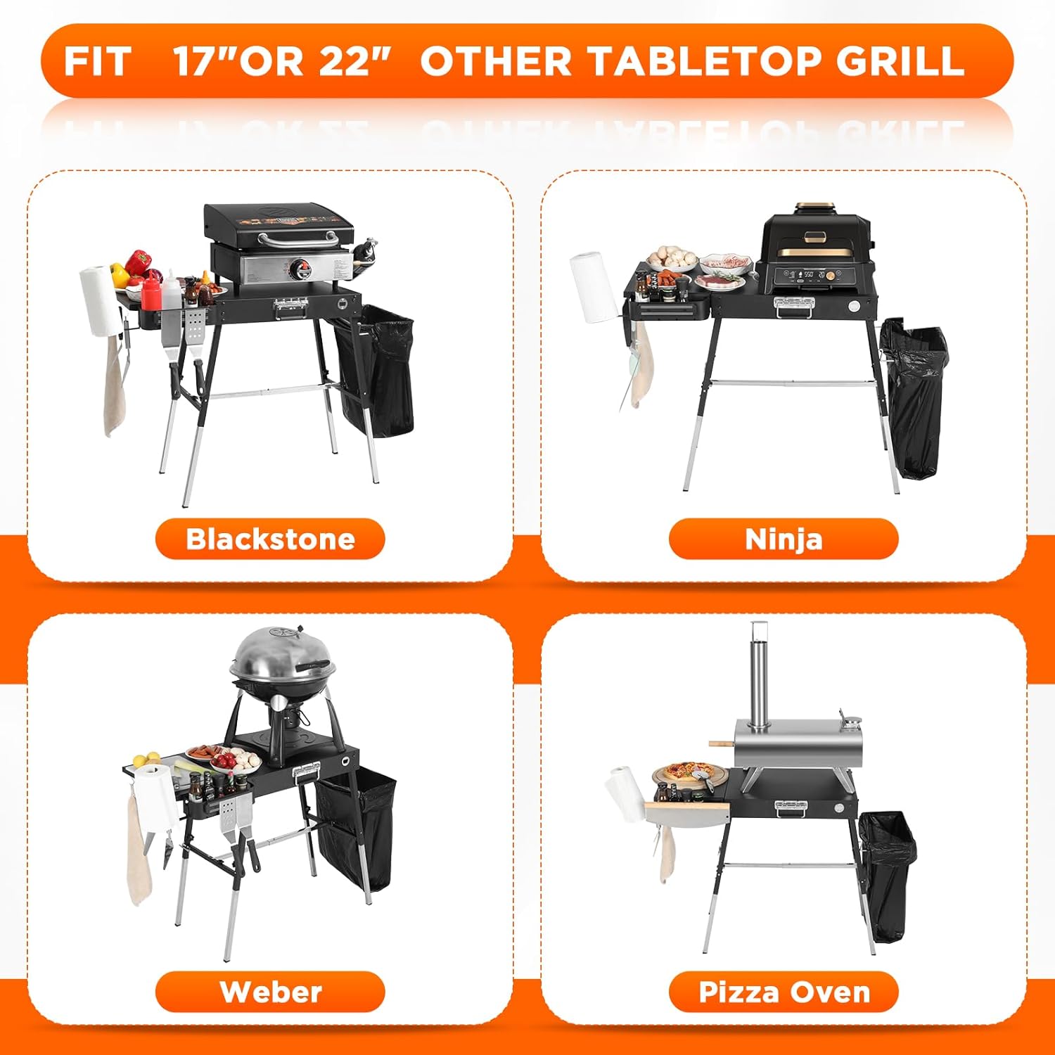 Outdoor Folding Grill Table, A - đánh giá và giá Camp Grill Portable Folding