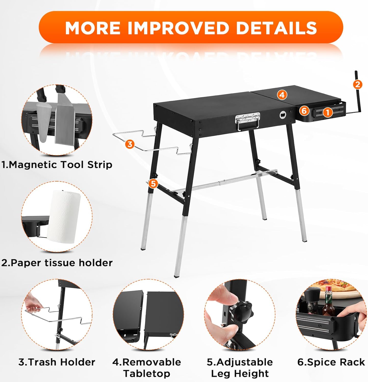 Outdoor Folding Grill Table, A - đánh giá và giá Camp Grill Portable Folding